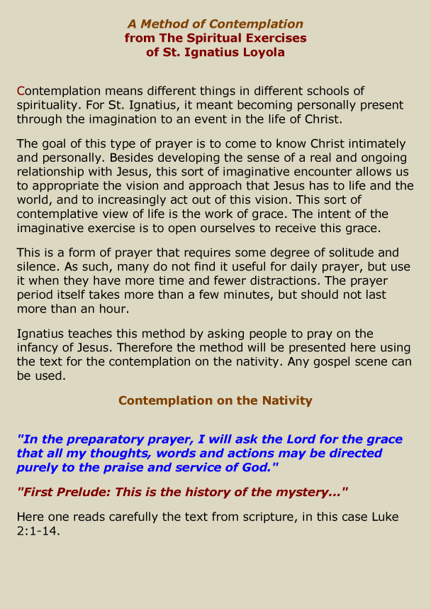 Voices St Ignatius Way of Prayer