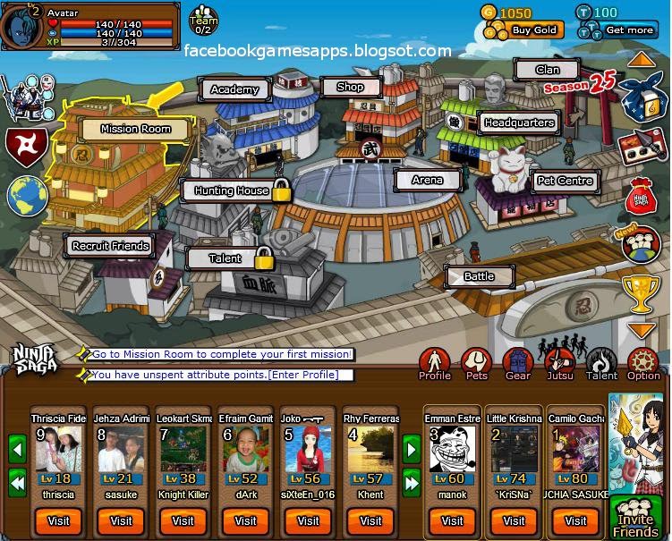 Ninja Saga Facebook Game Review Facebookgamesapps Find New Facebook Games, Apps, Facebook