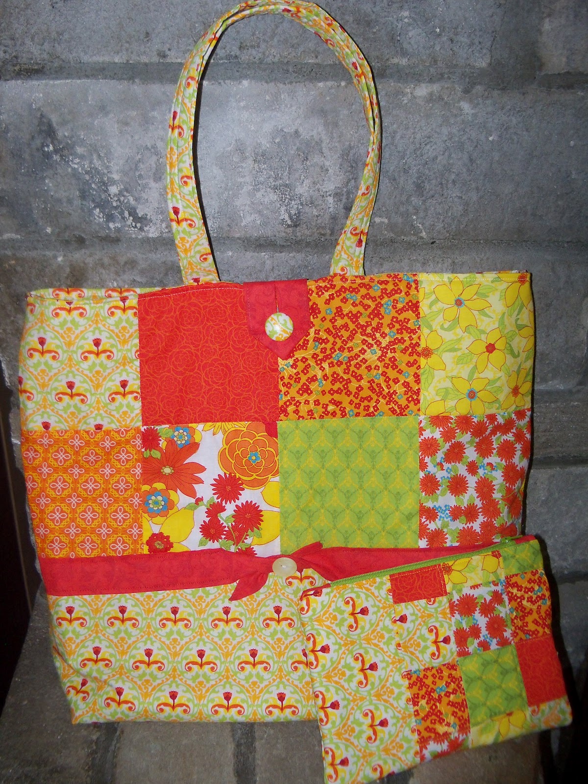 Measure of the heart Charm pack tote bag and zipper pouch