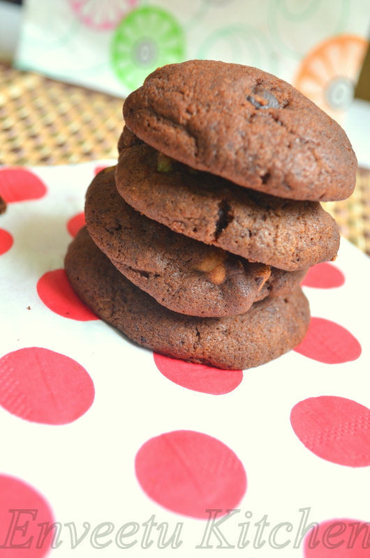 Ultimate Chocolate Cream Cheese CookiesEggless I Camp in my Kitchen