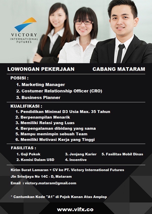 Pt Victory International Futures Mataram Lowongan Pekerjaan Pt Victory International Futures Cabang Mataram 2016