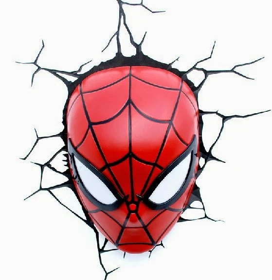 3D Spider Man Mask Wall Lamps