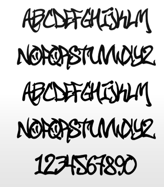 Characters Graffiti Alphabet Letters Fonts