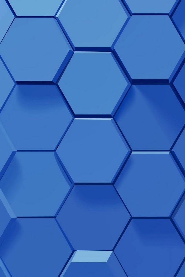 3D Blue Hexagons   Galaxy Note HD Wallpaper   3D Blue Hexagons   Galaxy Note HD Wallpaper