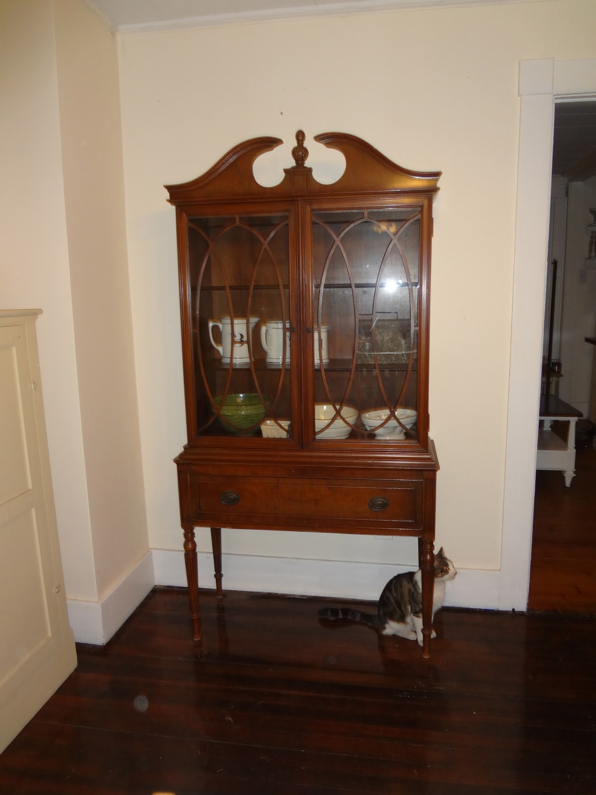 Heir and Space A Painted Antique Hutch