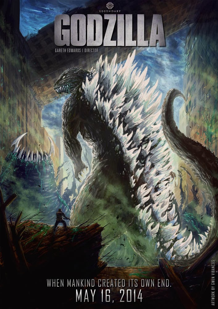 Gwen Vibancos - Aperçu de mon travail Affiche+cin%C3%A9+Godzilla+Reboot+(V2+slogan1+Light)