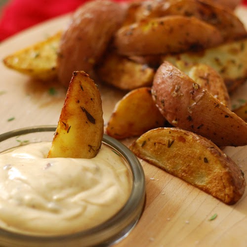 Roasted Red Potato Fries With Po'dunk Sauce