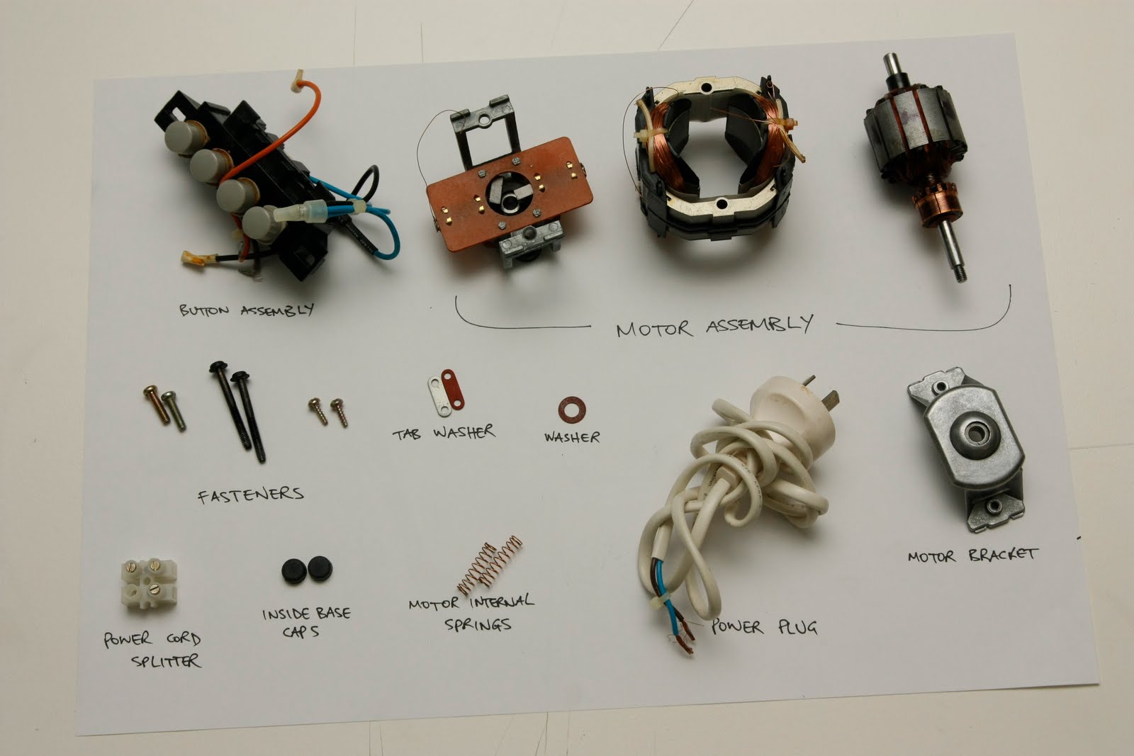 Julian's INDUSTRIAL DESIGN SCRAPBOOK Blender Disassembly