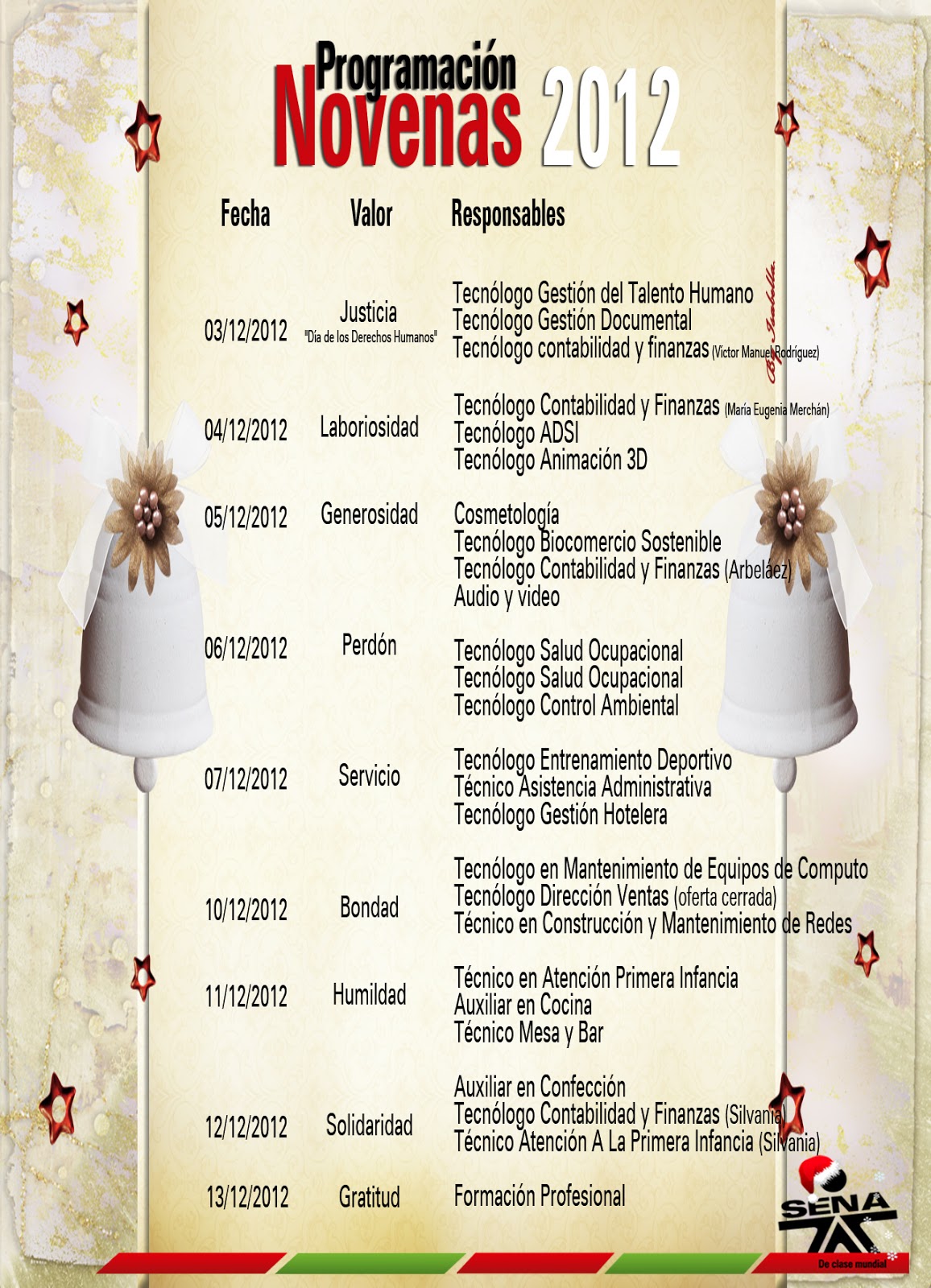 Blog Centro Agroecológico y Empresarial Programación Novenas de