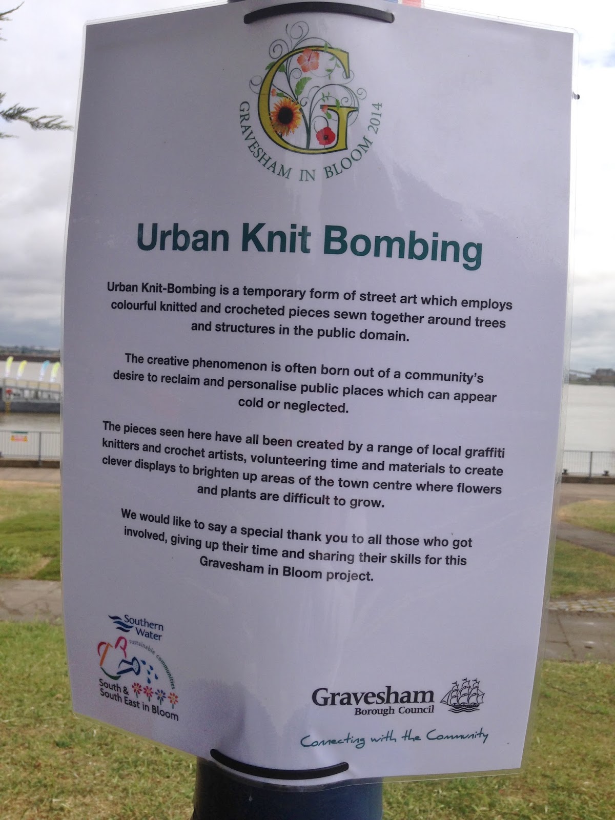 Hope and Chances Creativity Urban Knit Bombing!