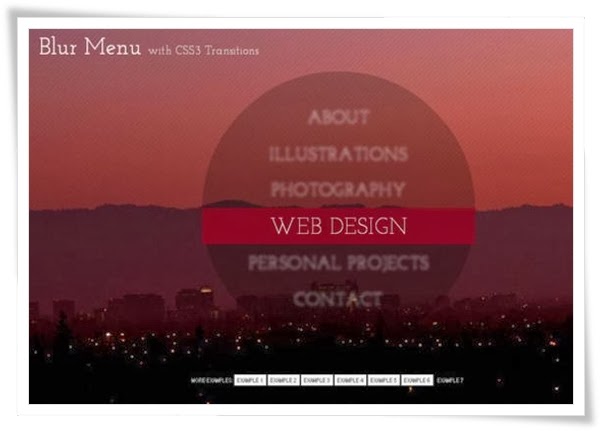 Blur Menu with CSS3 Transitions Blur Menu with CSS3 Transitions