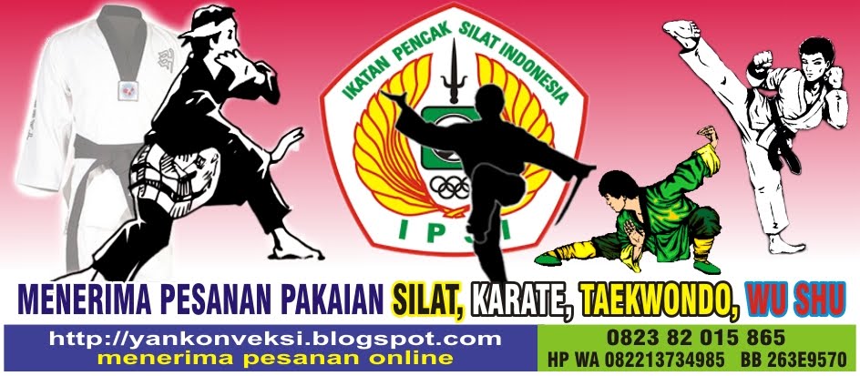 PESAN PAKAIAN SILAT, KARATE, TAEKWNDO, WHU SHU ANDA DI SINI LENGKAP