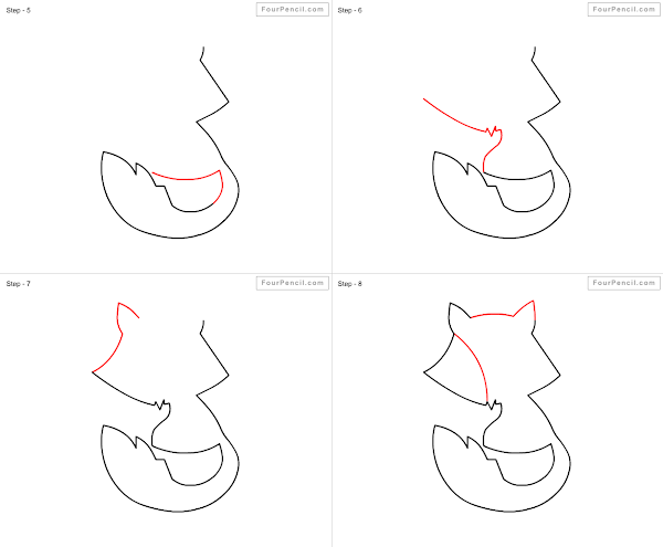 How to draw Fox - slide 2