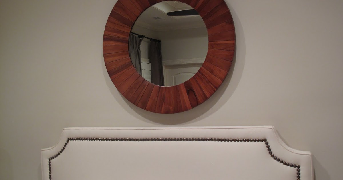 alamode Upholstered Headboard With Nailhead Trim And A DIY Start....