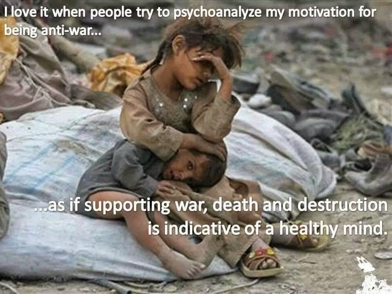 Patriot's Lament Being antiwar is bad why???