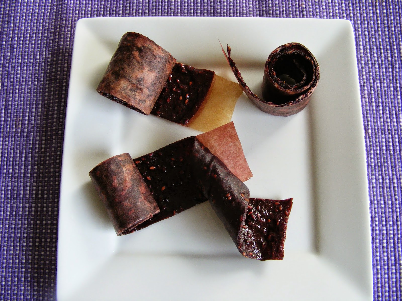 Het pruttelende kookblog Blackberry fruit roll ups (fruit leather)