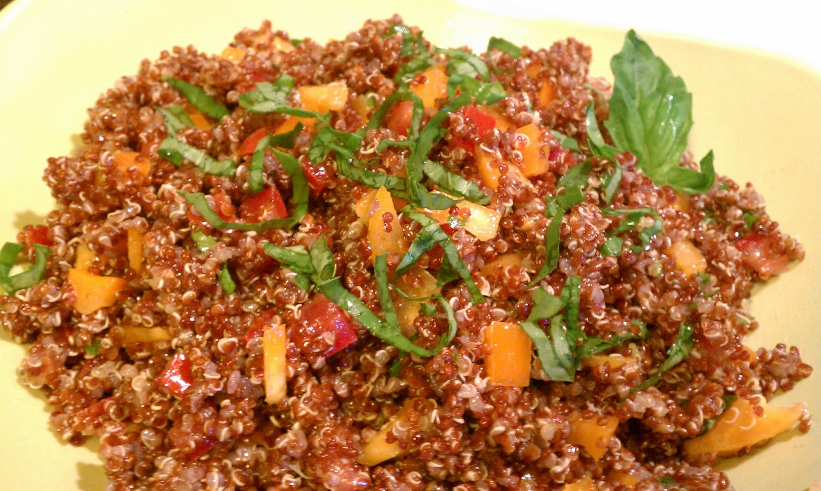 Of Winds and Water Red Quinoa Salad with Basil