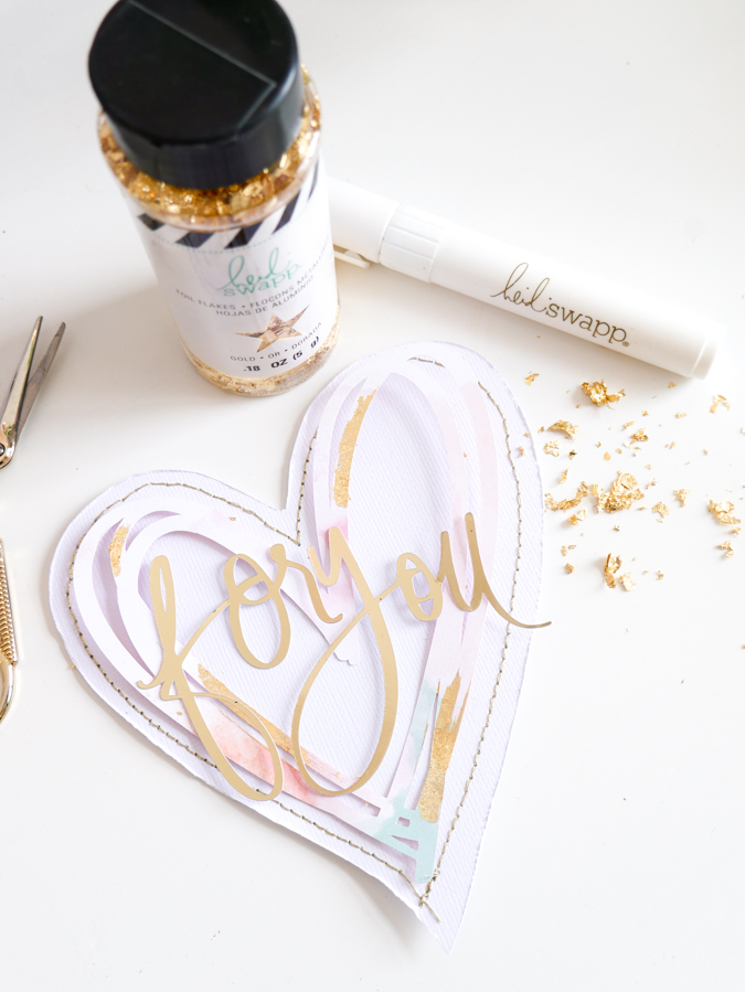 jamie pate how to foil flake valentine cards