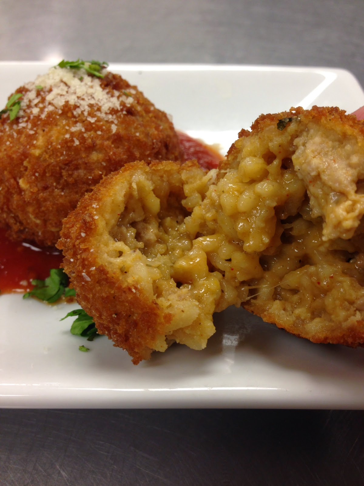 Arancini Italian Rice Balls with Pork