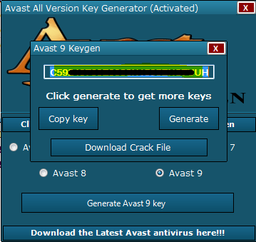 Avast license key generator free