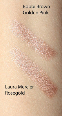 bobbi brown golden pink stick wear shadow cream eyeshadow beauty swatches caviar pondering mercier laura rosegold rose