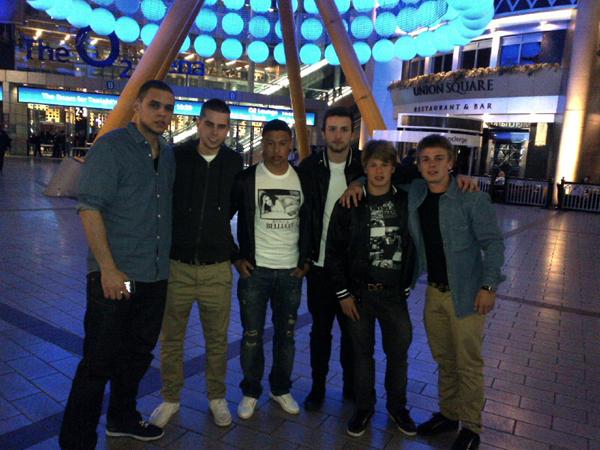 The Ox with fellow lads.