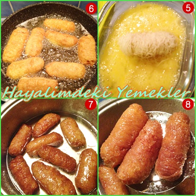 kadayıf dolması kadayıf la yapılan serbetli tatlilar