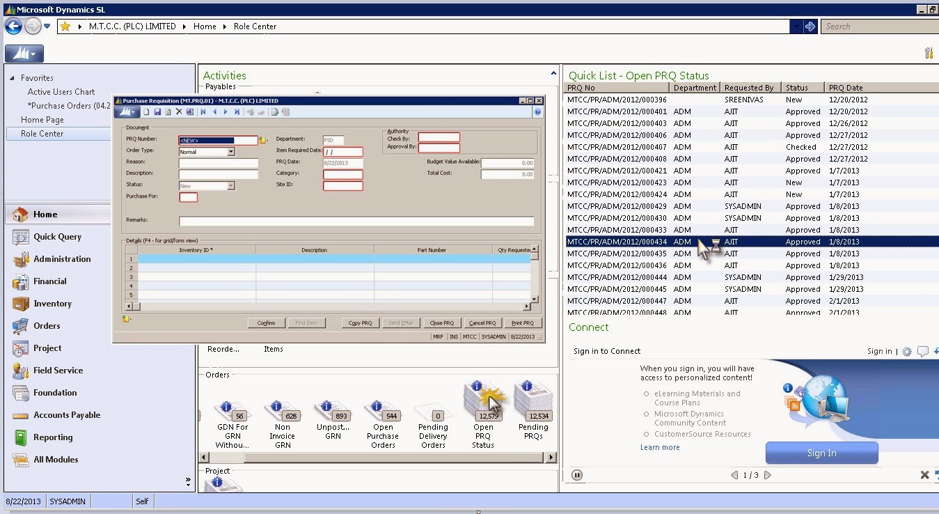 Microsoft Dynamics SL