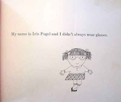 Page from Spectacles with illustration of the girl Iris