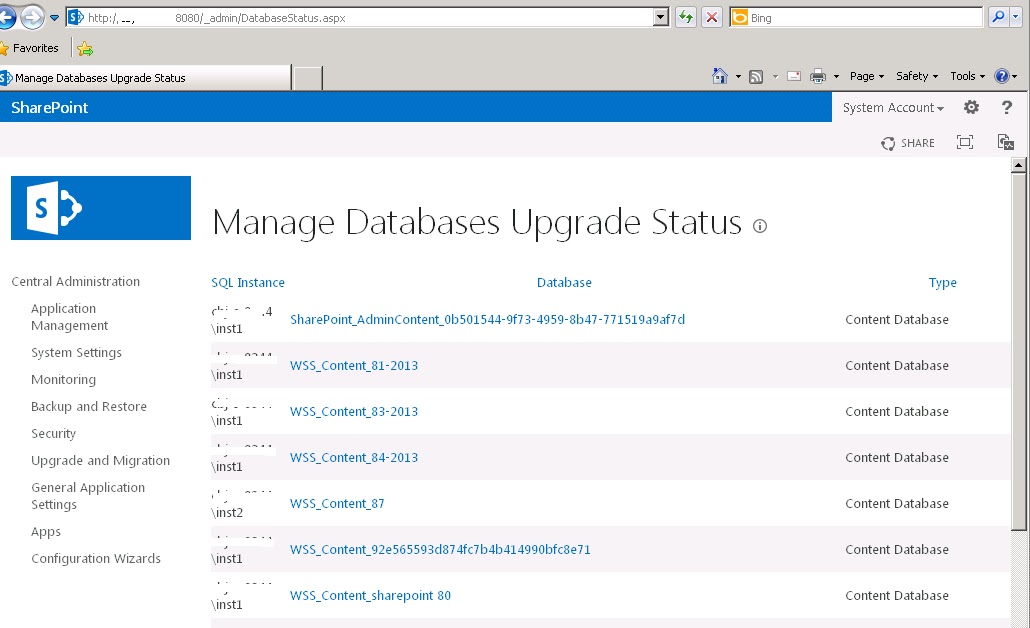 Psconfig Exe Upgrade Search Database