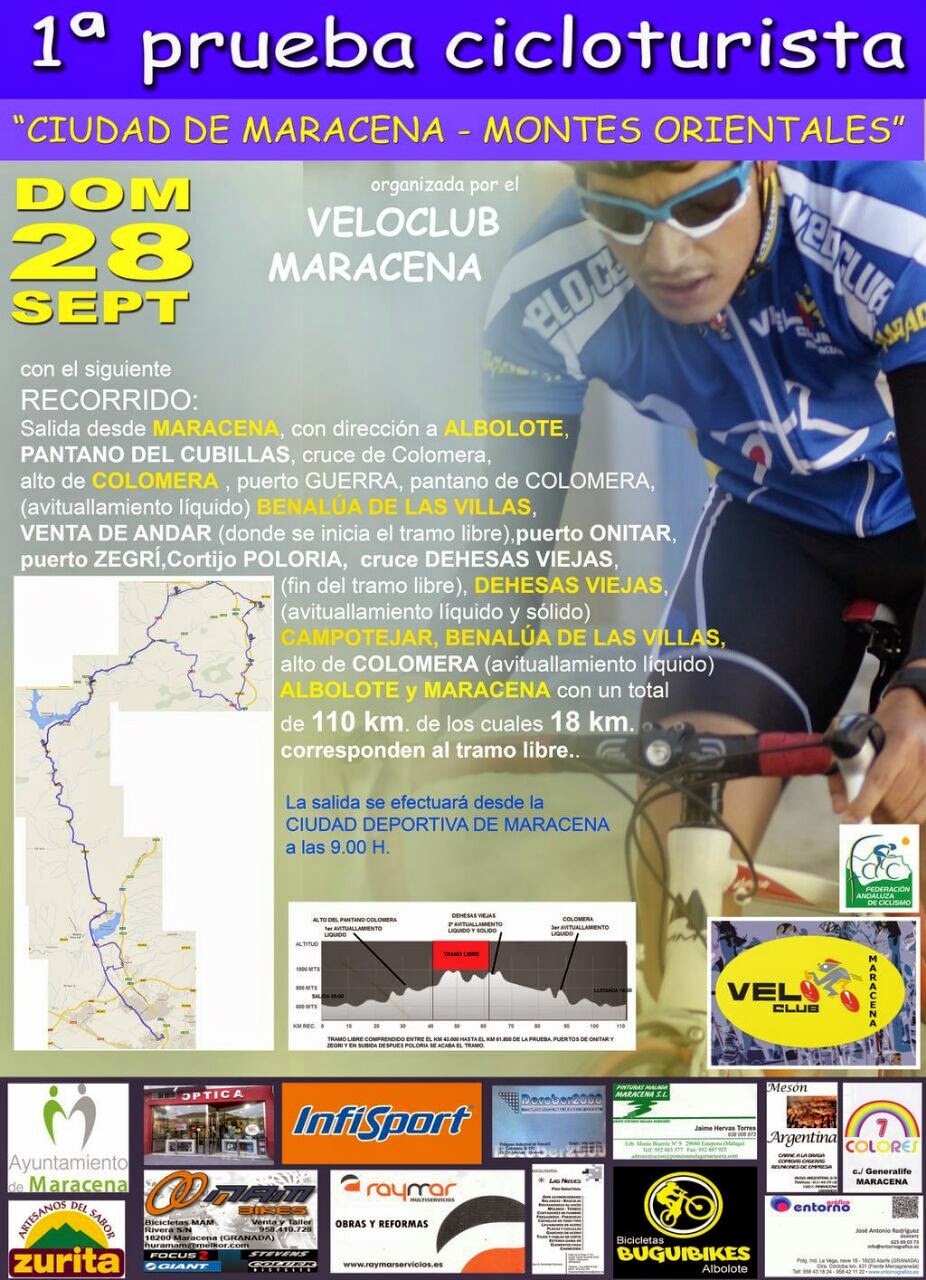 1ª Prueba Cicloturista "Ciudad de Maracena - Montes Orientales"