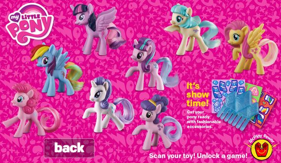 Mcdonalds Happy Meal Toys Officially Announced for February! Coco Pommel, Suri Polomare, and Starlight Glimmer
