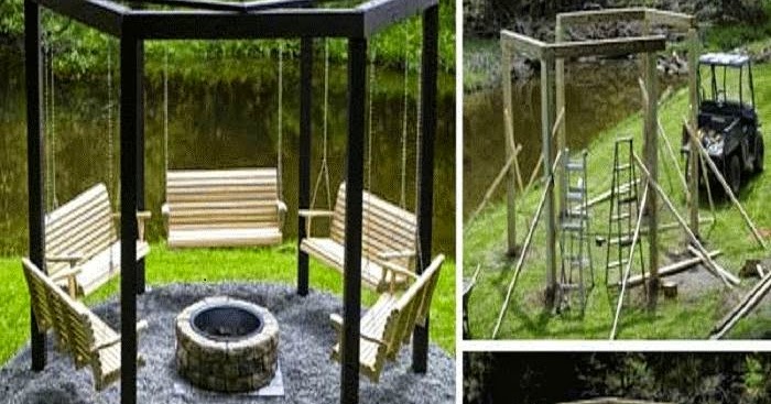 Can You Be Creative Swinging Benches Around A Fire Pit Diy
