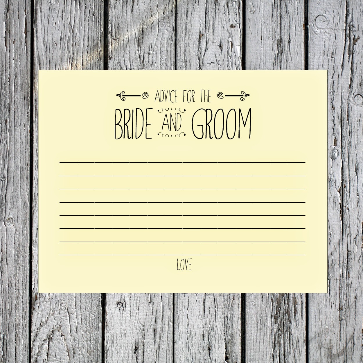 Printable Words Of Wisdom Best Wishes And Advice Cards Larissa Advice For The Bride And Groom Cards At Your Wedding By Placing A Box With Next To Guest Book So Guests Can Fill Out Card When They Sign