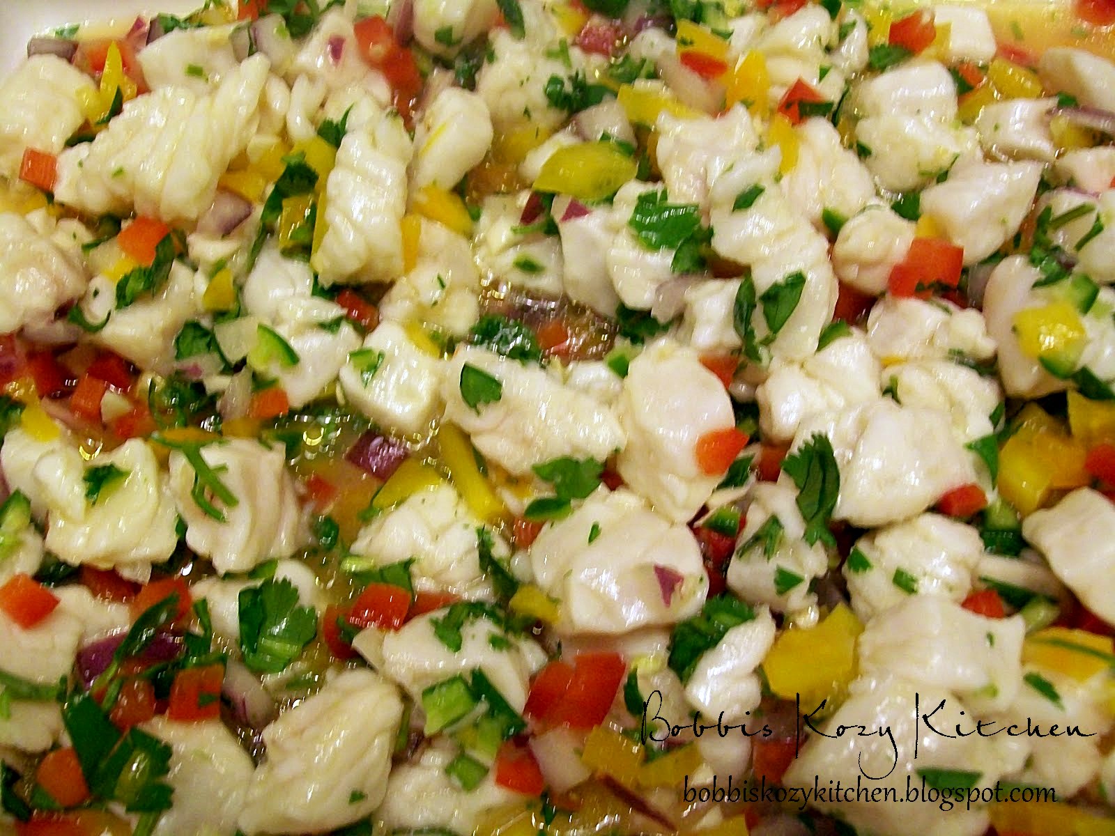 Halibut Ceviche Bobbi's Kozy Kitchen