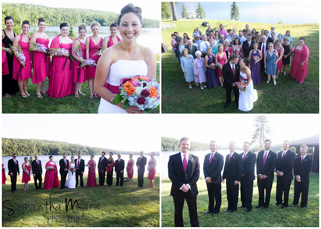 wedding party group shots