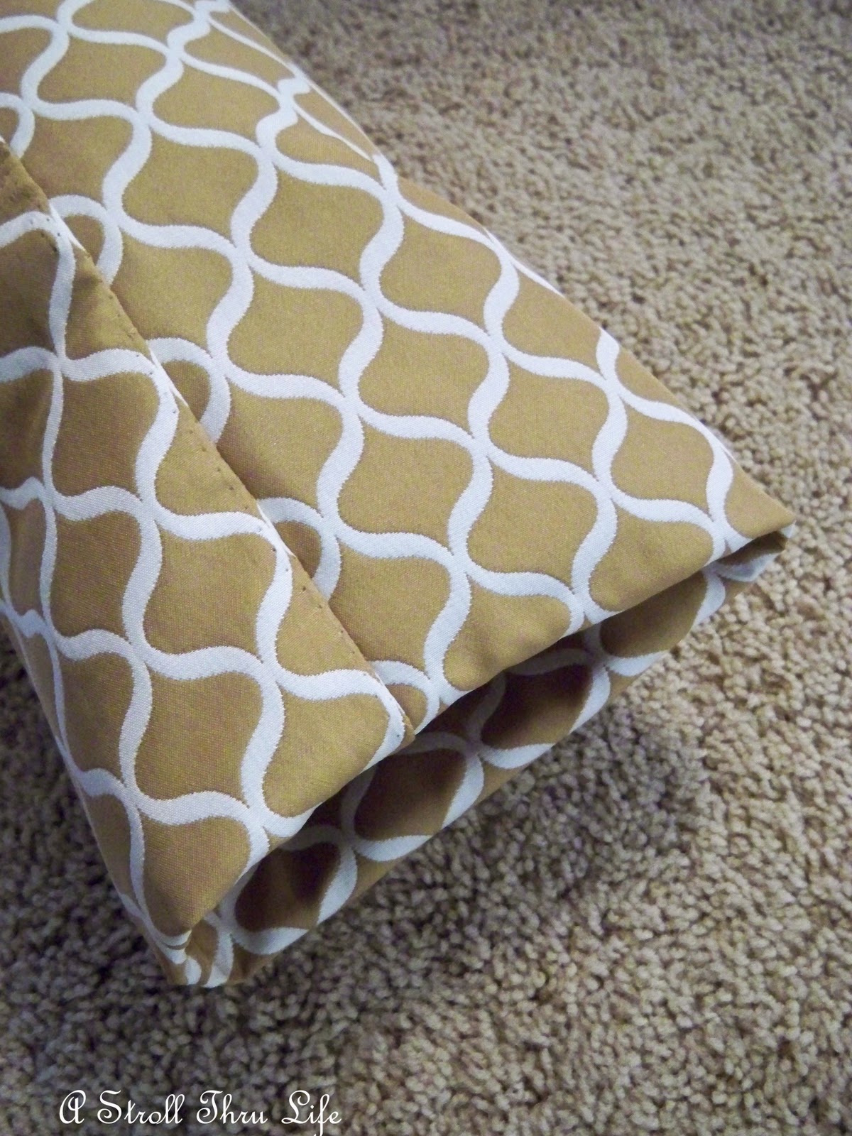 A Stroll Thru Life No Sew Jelly Roll Pillow Tutorial