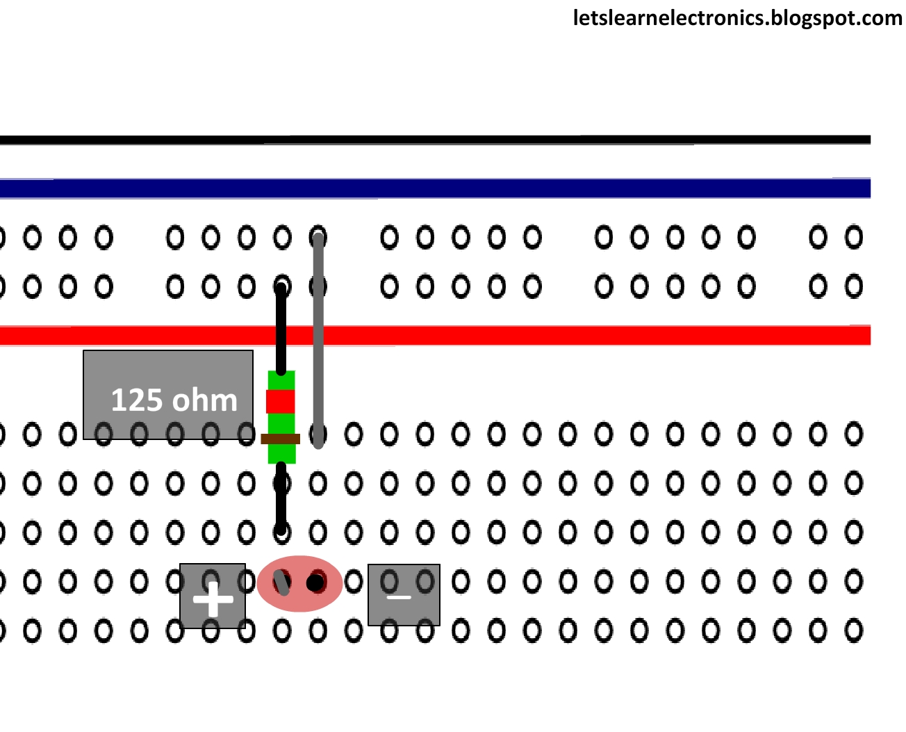 Calculating the value of resistor and testing a simple LED circuit