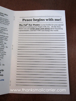 children writing about peace