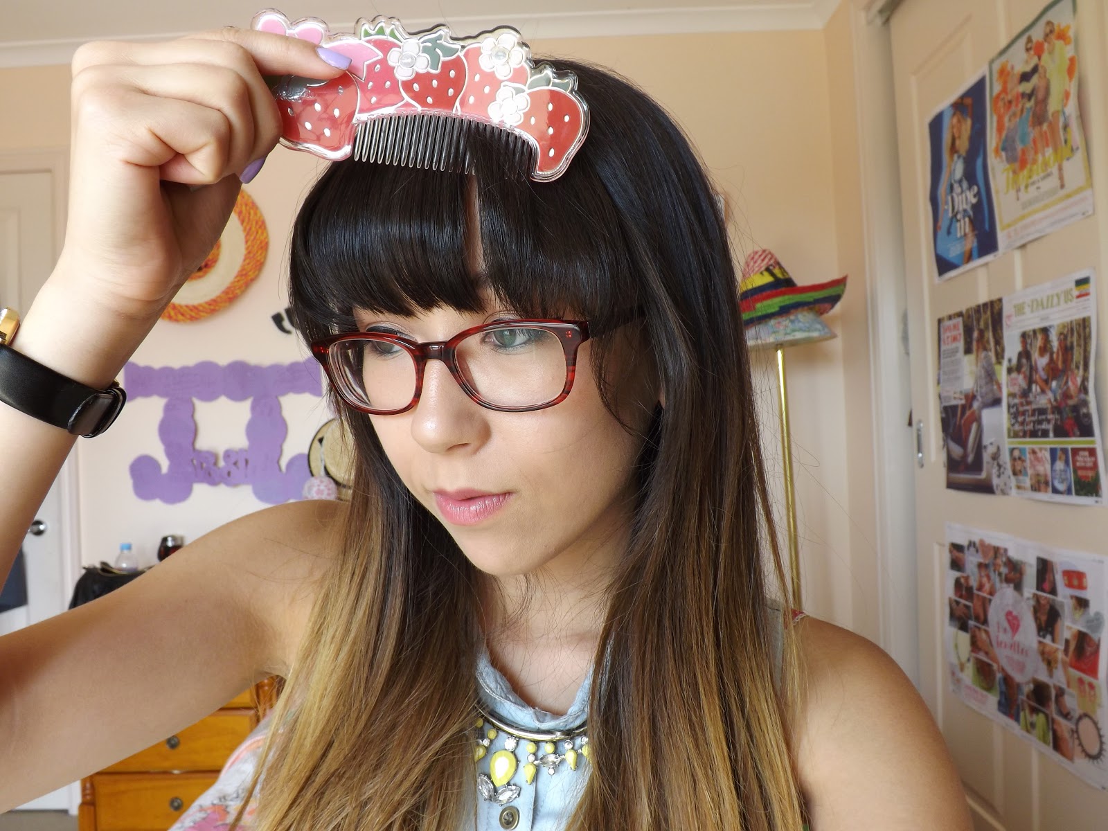 How to style a straight fringe/bangs taken by surprise