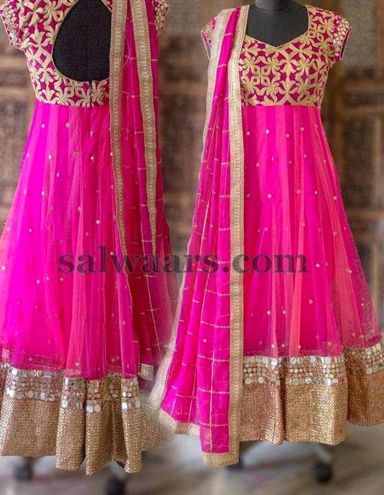 glass work churidar designs