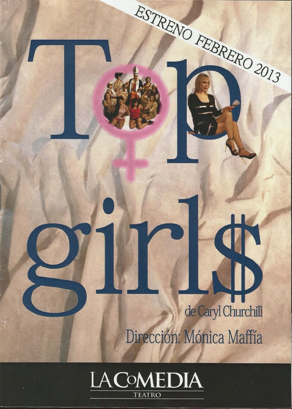 OBRA "TOP GIRLS" de Caryl Churchill, Teatro LA COMEDIA, BUENOS AIRES
