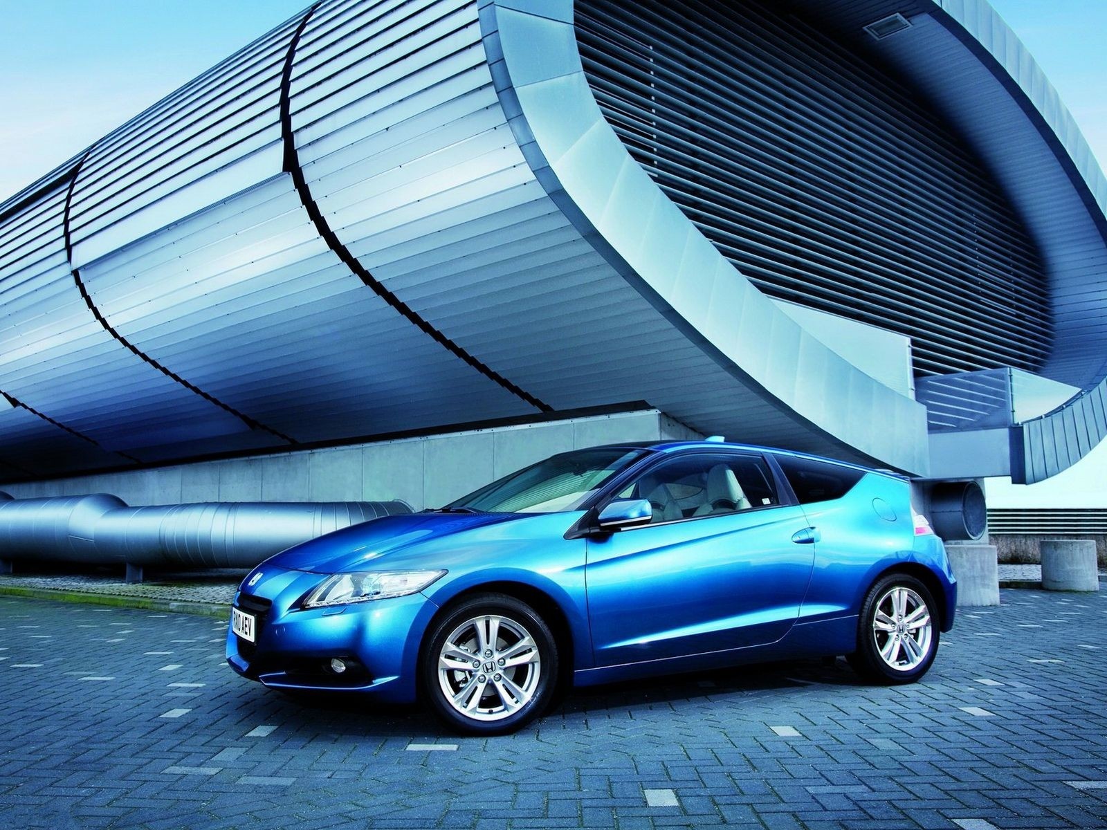 Blue Honda CR-Z Hybrid Car HD Wallpaper ~ HD Car Wallpapers