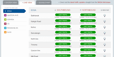 Metro Manila Traffic Navigator line view