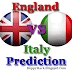 England vs Italy Euro 2012 Quarter Finals Prediction