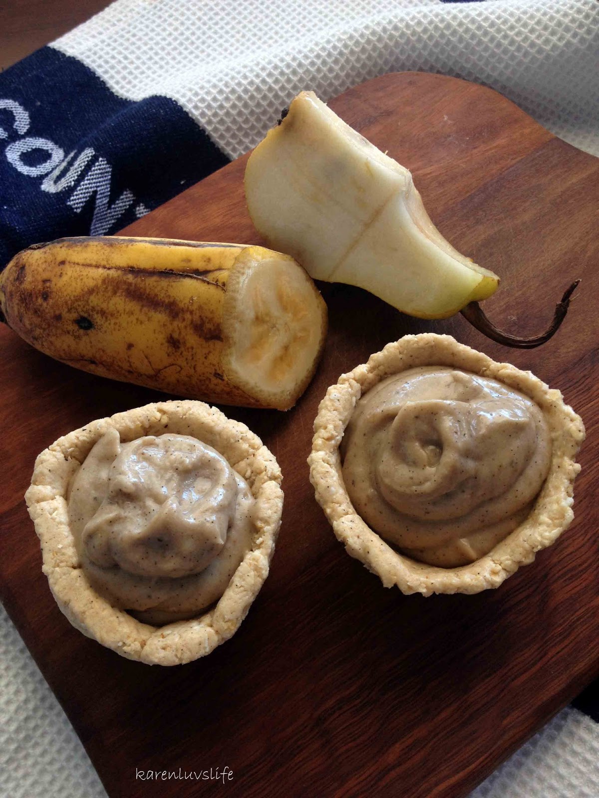 Banana and Pear tarts high protein, low fructose/sugar KARENLUVSLIFE