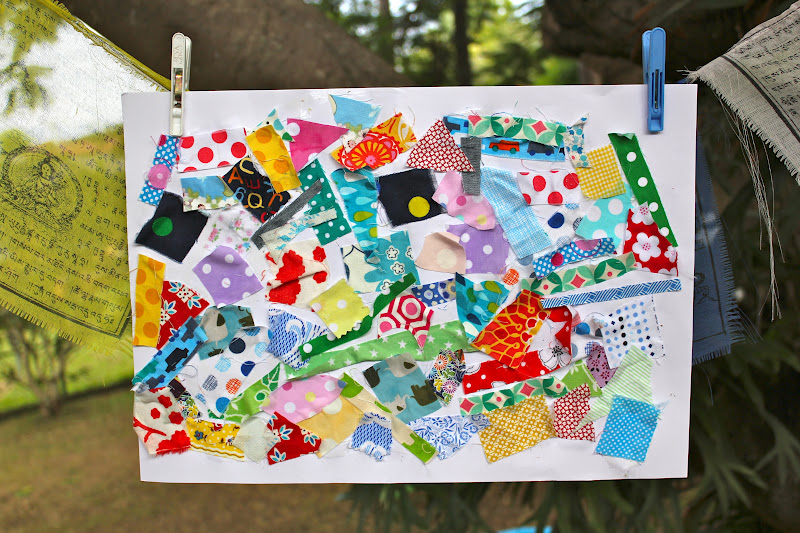 thom haus handmade Children's 'Paper Quilt' Art Project