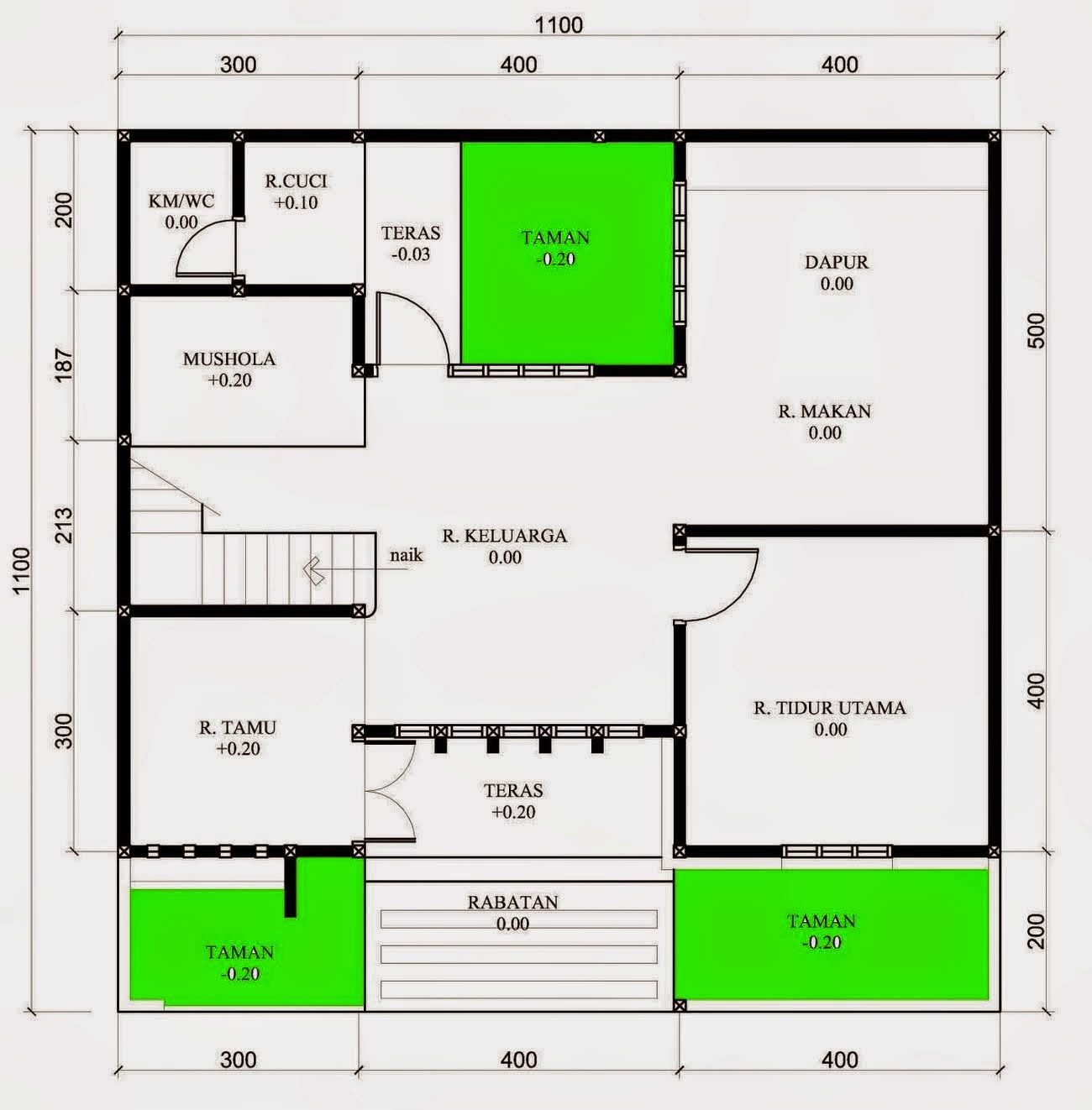 NEW DESAIN RUMAH 3 KAMAR ADA MUSHOLA