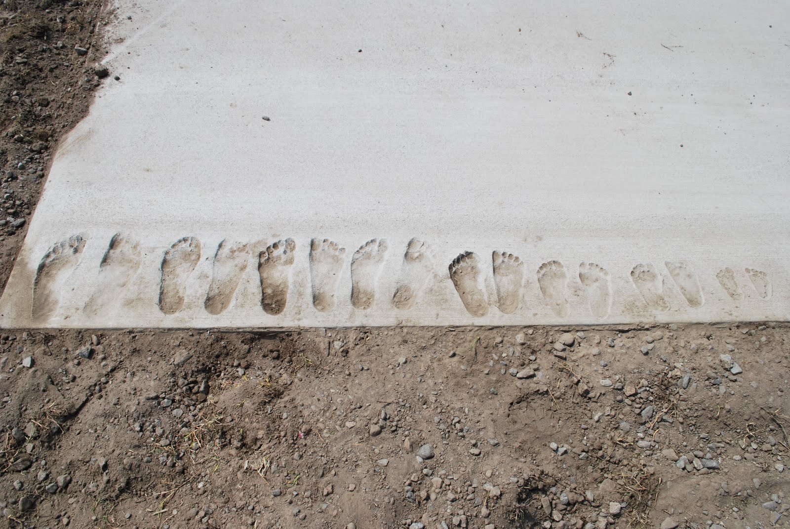 On A Hot Tin Roof: cement footprints & a milestone