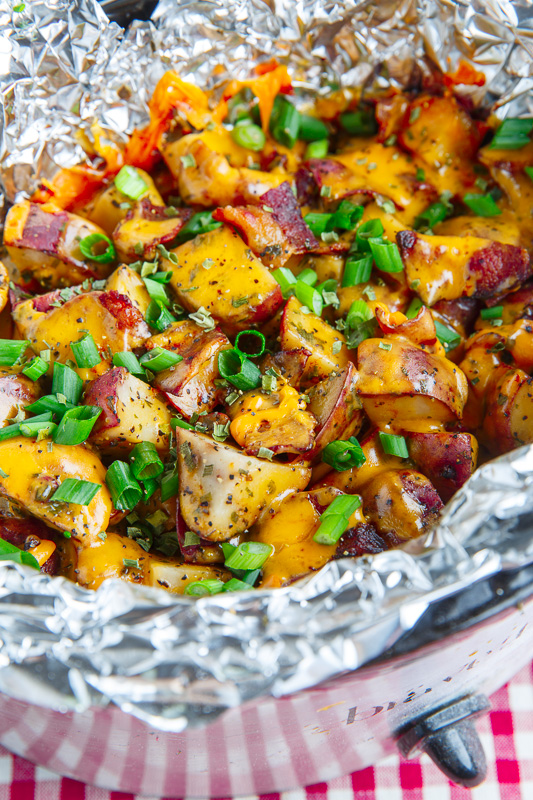 Cheesy Slow Cooker Bacon Ranch Potatoes on Closet Cooking